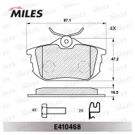 Тормозные колодки дисковые, комплект MILES E410468 RG 68F6 1420604972 - Изображение 2
