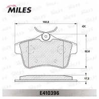 Тормозные колодки дисковые, комплект MILES E410396 1420603523 200 SW - Изображение 2