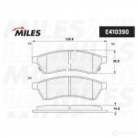 Тормозные колодки дисковые, комплект MILES 1420603507 KF 1K7 E410390 - Изображение 2