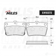 Тормозные колодки дисковые, комплект MILES 9AVX 8 E410372 1420605101 - Изображение 2