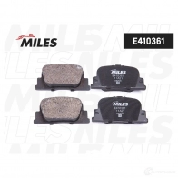 Тормозные колодки дисковые, комплект MILES E410361 GFC8BI P 1420605079 - Изображение 2