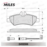 Тормозные колодки дисковые, комплект MILES E410306 1420604940 0Z 5XVIS - Изображение 2