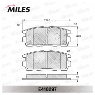 Тормозные колодки дисковые, комплект MILES 1420603503 60 GSTP E410297 - Изображение 2