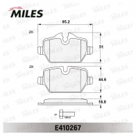 Тормозные колодки дисковые, комплект MILES XJ5 OYP 1420603493 E410267 - Изображение 2