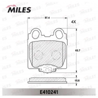 Тормозные колодки дисковые, комплект MILES E410241 L31 79 1420604913 - Изображение 2