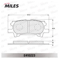 Тормозные колодки дисковые, комплект MILES AUZ 5Y 1420604921 E410223 - Изображение 2