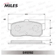 Тормозные колодки дисковые, комплект MILES 1420604987 H6X 4RA E410192 - Изображение 2