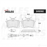 Тормозные колодки дисковые, комплект MILES 651X D20 E410182 1420605044 - Изображение 2