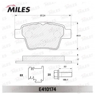 Тормозные колодки дисковые, комплект MILES E410174 VD LFJ 1420603522 - Изображение 2