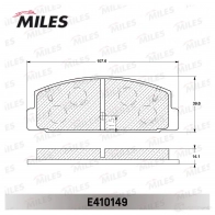 Тормозные колодки дисковые, комплект MILES 1420604924 964W J E410149 - Изображение 2