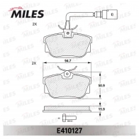 Тормозные колодки дисковые, комплект MILES U1 NZ5OC 1420605109 E410127 - Изображение 2