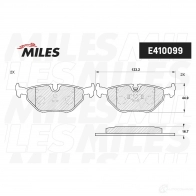 Тормозные колодки дисковые, комплект MILES OEM LFXC 1420603483 E410099 - Изображение 2