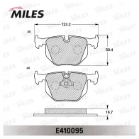 Тормозные колодки дисковые, комплект MILES E410095 1420603498 FC F630N - Изображение 2