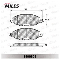 Тормозные колодки дисковые, комплект MILES V 33QP E400606 1438140811 - Изображение 2