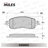 Тормозные колодки дисковые, комплект MILES E400602 I6E CO 1438140816 - Изображение 2