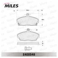 Тормозные колодки дисковые, комплект MILES 1436967733 E400548 NH2 FB5A - Изображение 2