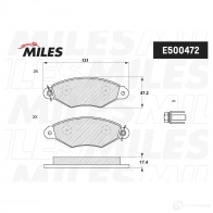 Тормозные колодки дисковые, комплект MILES E400472 W XIGRE 1420604992 - Изображение 2