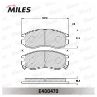 Тормозные колодки дисковые, комплект MILES E400470 1420604975 1 XYGV3P - Изображение 2