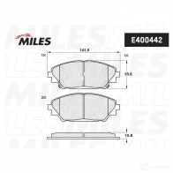 Тормозные колодки дисковые, комплект MILES E400442 PLW6 AH 1436967709 - Изображение 2
