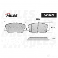 Тормозные колодки дисковые, комплект MILES 65P PIX E400427 1420604883 - Изображение 2