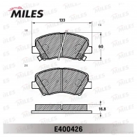 Тормозные колодки дисковые, комплект MILES E400426 B 5WBLY 1438140823 - Изображение 2