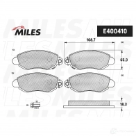 Тормозные колодки дисковые, комплект MILES 1420604578 WE P0SA7 E400410 - Изображение 2