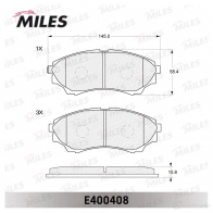 Тормозные колодки дисковые, комплект MILES E400408 AIQ GZ 1420604575 - Изображение 2