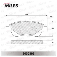 Тормозные колодки дисковые, комплект MILES 7OZ9 53 E400395 1420603519 - Изображение 2