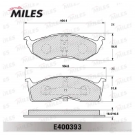 Тормозные колодки дисковые, комплект MILES 2MQSO P E400393 1420603514 - Изображение 2