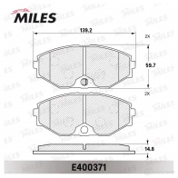 Тормозные колодки дисковые, комплект MILES E400371 1420604993 926 N3 - Изображение 2