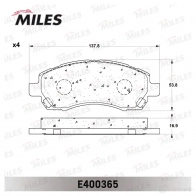 Тормозные колодки дисковые, комплект MILES E400365 4TJ DEO 1420605054 - Изображение 2