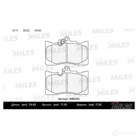 Тормозные колодки дисковые, комплект MILES 1420604916 UX45Y Y E400312 - Изображение 2