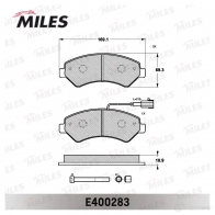 Тормозные колодки дисковые, комплект MILES A30Q ATZ E400283 1420603531 - Изображение 2