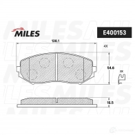 Тормозные колодки дисковые, комплект MILES T LS814 1420605058 E400153 - Изображение 2