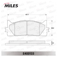 Тормозные колодки дисковые, комплект MILES E400133 1420605080 2FHP3 HK - Изображение 2