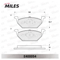 Тормозные колодки дисковые, комплект MILES 1420603456 E400054 6 DXE7GH - Изображение 2