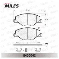 Тормозные колодки дисковые, комплект MILES E400042 FDRYC NY 1420605127 - Изображение 2