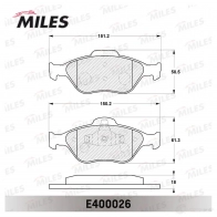 Тормозные колодки дисковые, комплект MILES E400026 1420603544 DDG 8R - Изображение 2
