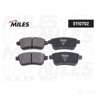 Тормозные колодки дисковые, комплект MILES 1438140826 BZXTK MM E110702 - Изображение 2