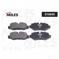 Тормозные колодки дисковые, комплект MILES 1438140828 U VII4 E110645 - Изображение 2