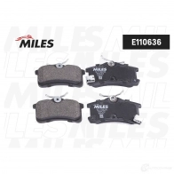 Тормозные колодки дисковые, комплект MILES 1438140832 GHA6 J1J E110636 - Изображение 2