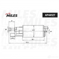 Топливный насос MILES 1420685039 AP44127 BZ95H NR - Изображение 2