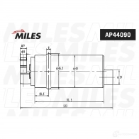 Топливный насос MILES AP44090 1436966476 V5 3T3 - Изображение 2