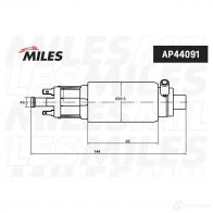 Топливный насос MILES AP44091 0R7C P 1420685163 - Изображение 2