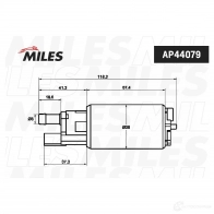 Топливный насос MILES 1420685464 Q J155O AP44079 - Изображение 2