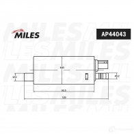 Топливный насос MILES AP44043 1420685590 X9 8P57H - Изображение 2