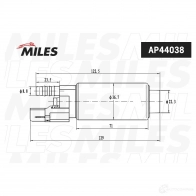 Топливный насос MILES AP44038 NP 9K406 1420685706 - Изображение 2