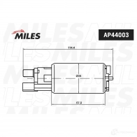 Топливный насос MILES 6J3J T85 AP44003 1420686020 - Изображение 2