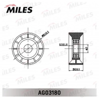 Натяжитель приводного ремня MILES 1420605205 AG03180 CE CZT1 - Изображение 2