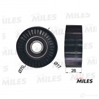 Натяжитель приводного ремня MILES 1420599267 AG03022 6XKP 3M - Изображение 2